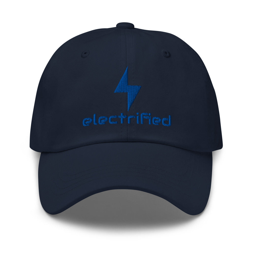 Electrified Embroidered Cap - Navy Color - https://ascensionemporium.net
